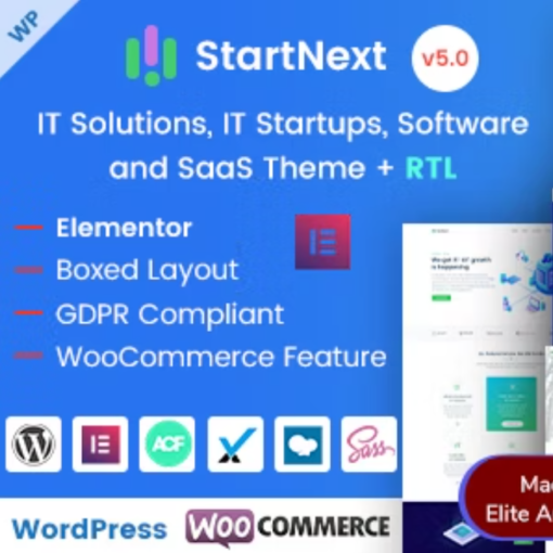 startnext wordpress dijital ajans startup temasi