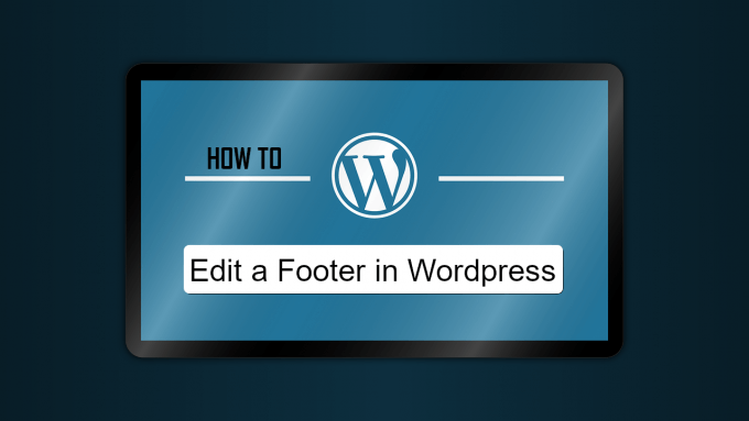Edit a Footer in Wordpress